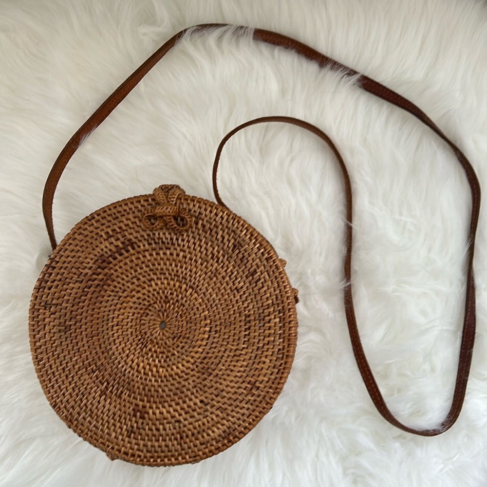 Ellen & James Round Straw Bag
